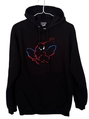 Universal Studios Marvel Spider-Man Embroidered Outline Hoodie Small Unisex